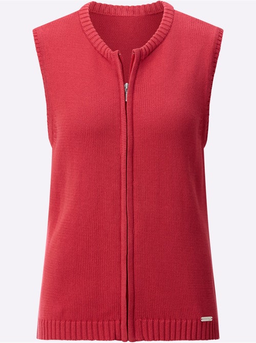 Gilet en tricot 50% coton - taille standard - witt - Kiabi Gilet en tricot 50% coton - taille standard - witt - Kiabi