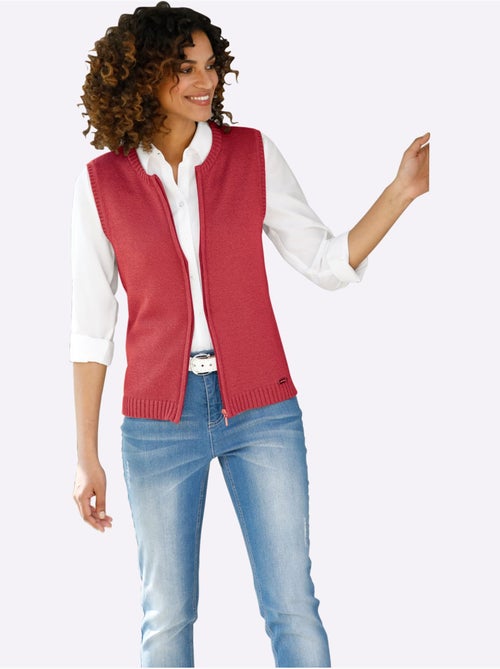 Gilet en tricot 50% coton - taille standard - witt - Kiabi Gilet en tricot 50% coton - taille standard - witt - Kiabi