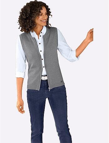 Gilet en tricot 50% coton - taille standard - witt