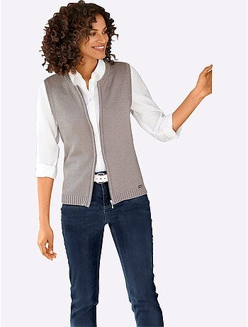 Gilet en tricot 50% coton - taille standard - witt