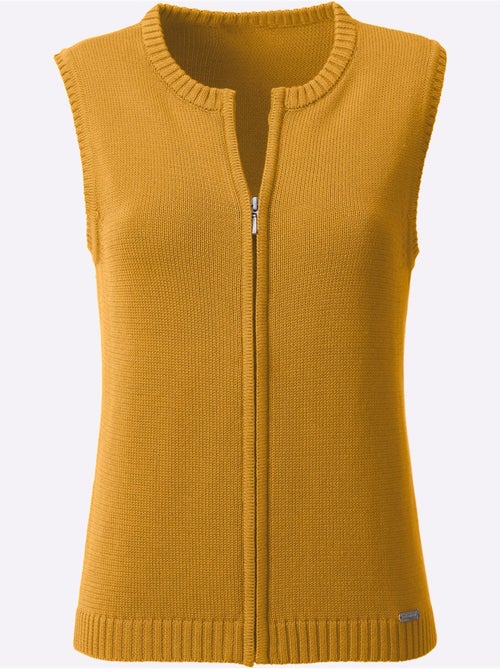 Gilet en tricot 50% coton - taille standard - witt - Kiabi Gilet en tricot 50% coton - taille standard - witt - Kiabi