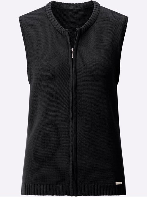 Gilet en tricot 50% coton - taille standard - witt - Kiabi Gilet en tricot 50% coton - taille standard - witt - Kiabi