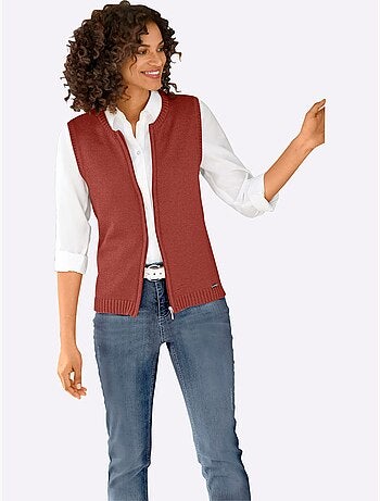 Gilet en tricot 50% coton - taille standard - witt