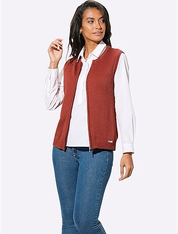 Gilet en tricot 50% coton - taille standard - witt