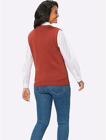 Gilet en tricot 50% coton - taille standard - witt