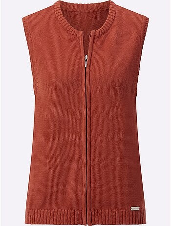 Gilet en tricot 50% coton - taille standard - witt