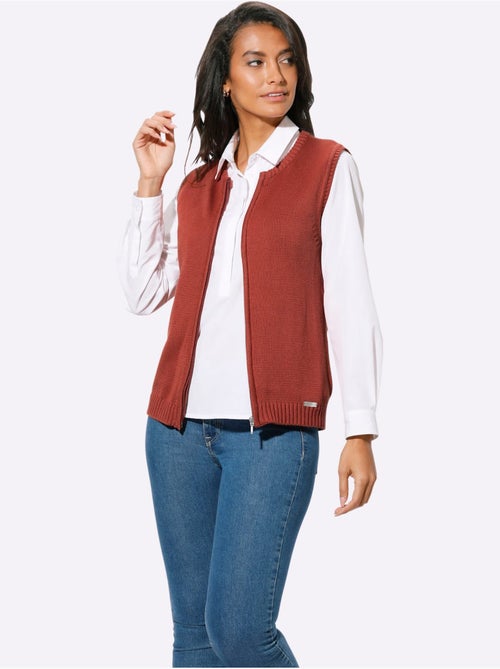Gilet en tricot 50% coton - taille standard - witt - Kiabi