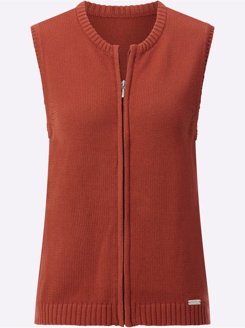 Gilet en tricot 50% coton - taille standard - witt - Kiabi