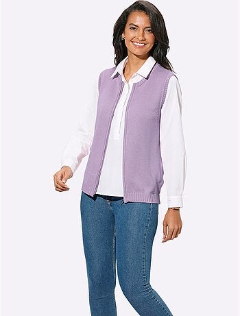 Gilet en tricot 50% coton - taille standard - witt