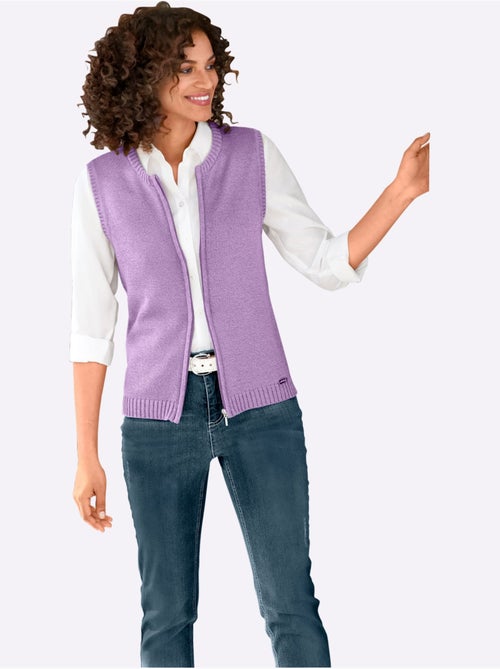 Gilet en tricot 50% coton - taille standard - witt - Kiabi Gilet en tricot 50% coton - taille standard - witt - Kiabi