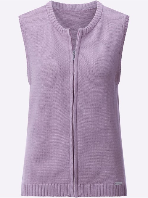 Gilet en tricot 50% coton - taille standard - witt - Kiabi Gilet en tricot 50% coton - taille standard - witt - Kiabi