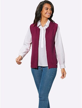 Gilet en tricot 50% coton - taille standard - witt