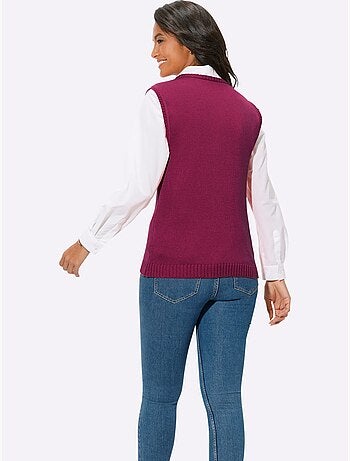 Gilet en tricot 50% coton - taille standard - witt