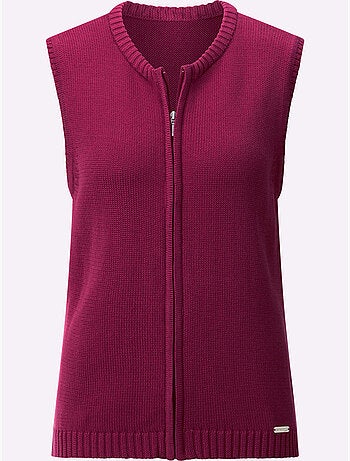 Gilet en tricot 50% coton - taille standard - witt