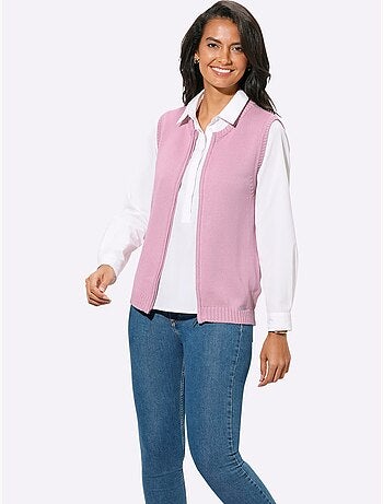 Gilet en tricot 50% coton - taille standard - witt