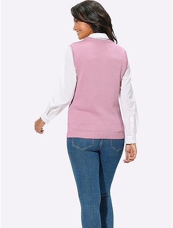 Gilet en tricot 50% coton - taille standard - witt