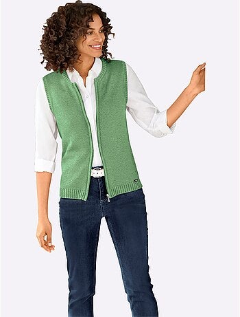 Gilet en tricot 50% coton - taille standard - witt