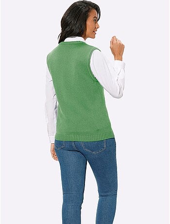 Gilet en tricot 50% coton - taille standard - witt