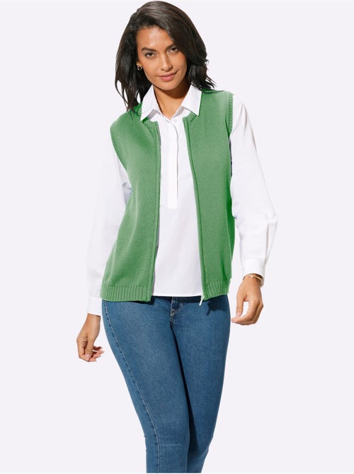 Gilet en tricot 50% coton - taille standard - witt - Kiabi