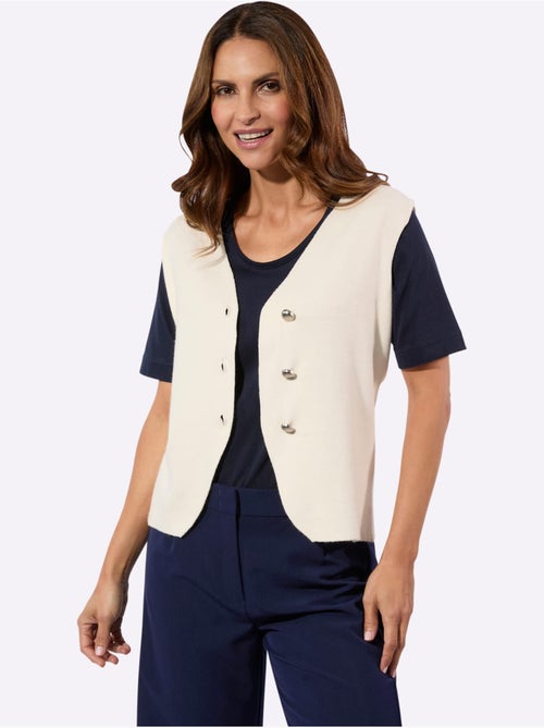 Gilet En Tricot 50% Viscose (ecovero) - Taille Standard - Witt - Kiabi