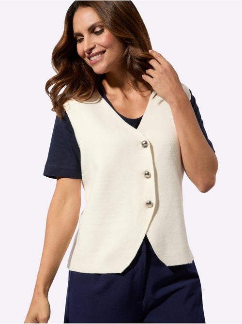 Gilet En Tricot 50% Viscose (ecovero) - Taille Standard - Witt - Kiabi