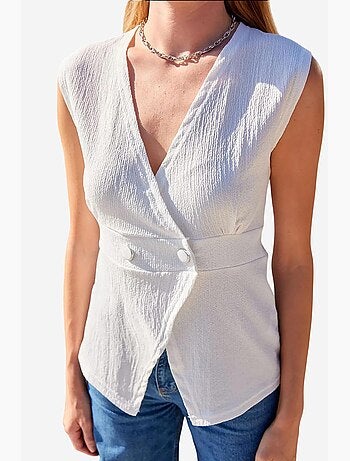 Gilet en tricot à boutons détaillés bdart