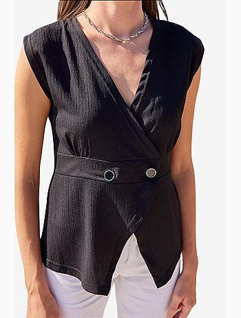 Gilet en tricot à boutons détaillés bdart