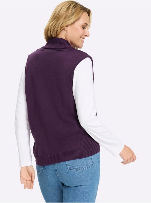 Gilet en tricot col châle mode - taille standard - moda vilona - Kiabi Gilet en tricot col châle mode - taille standard - moda vilona - Kiabi