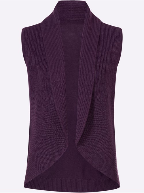 Gilet en tricot col châle mode - taille standard - moda vilona - Kiabi Gilet en tricot col châle mode - taille standard - moda vilona - Kiabi