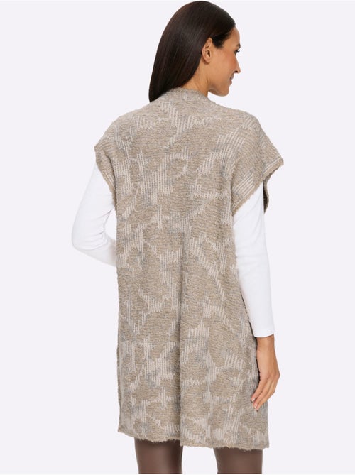 Gilet en tricot coupe ouverte affinante - taille standard - helline - Kiabi Gilet en tricot coupe ouverte affinante - taille standard - helline - Kiabi