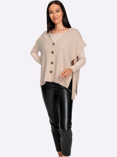 Gilet En Tricot Fentes Latérales Originales Avec Liens à Nouer - Taille Standard - Helline - Kiabi Gilet En Tricot Fentes Latérales Originales Avec Liens à Nouer - Taille Standard - Helline - Kiabi