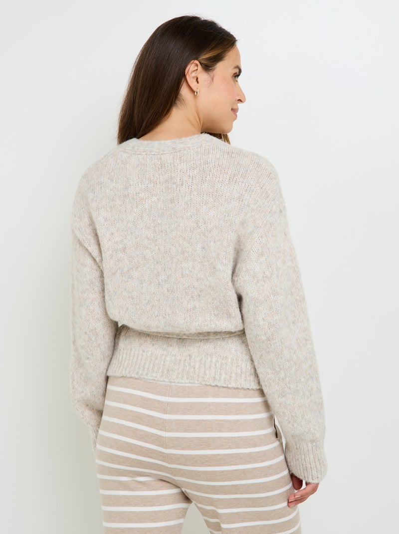 Gilet en tricot Framboise - RougeGorge Lingerie Ecru - Kiabi