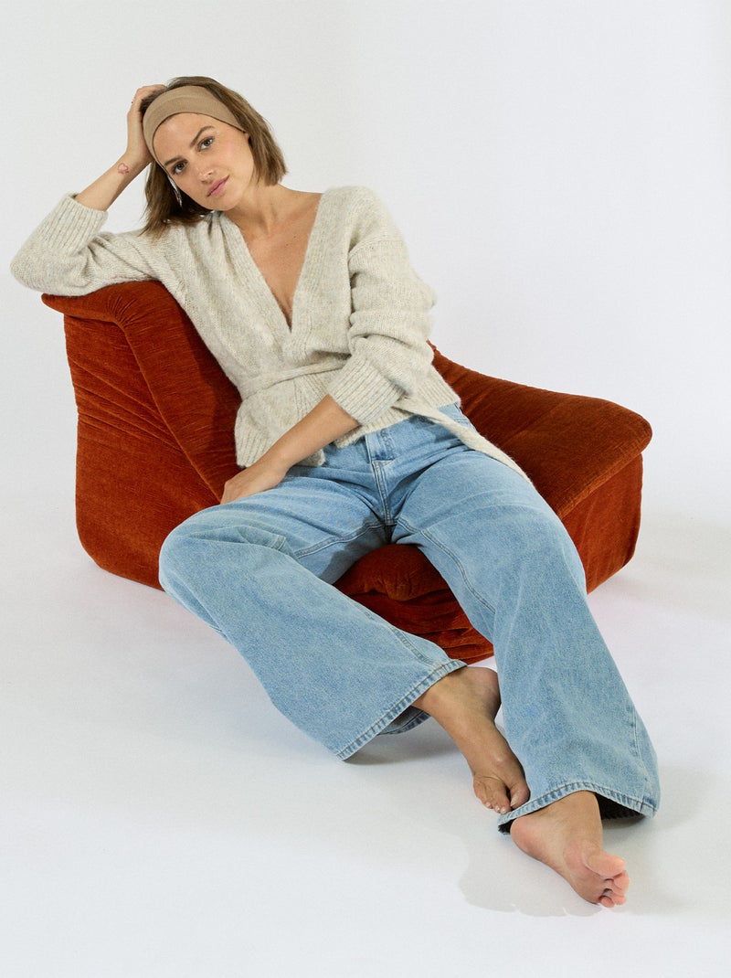 Gilet en tricot Framboise - RougeGorge Lingerie Ecru - Kiabi