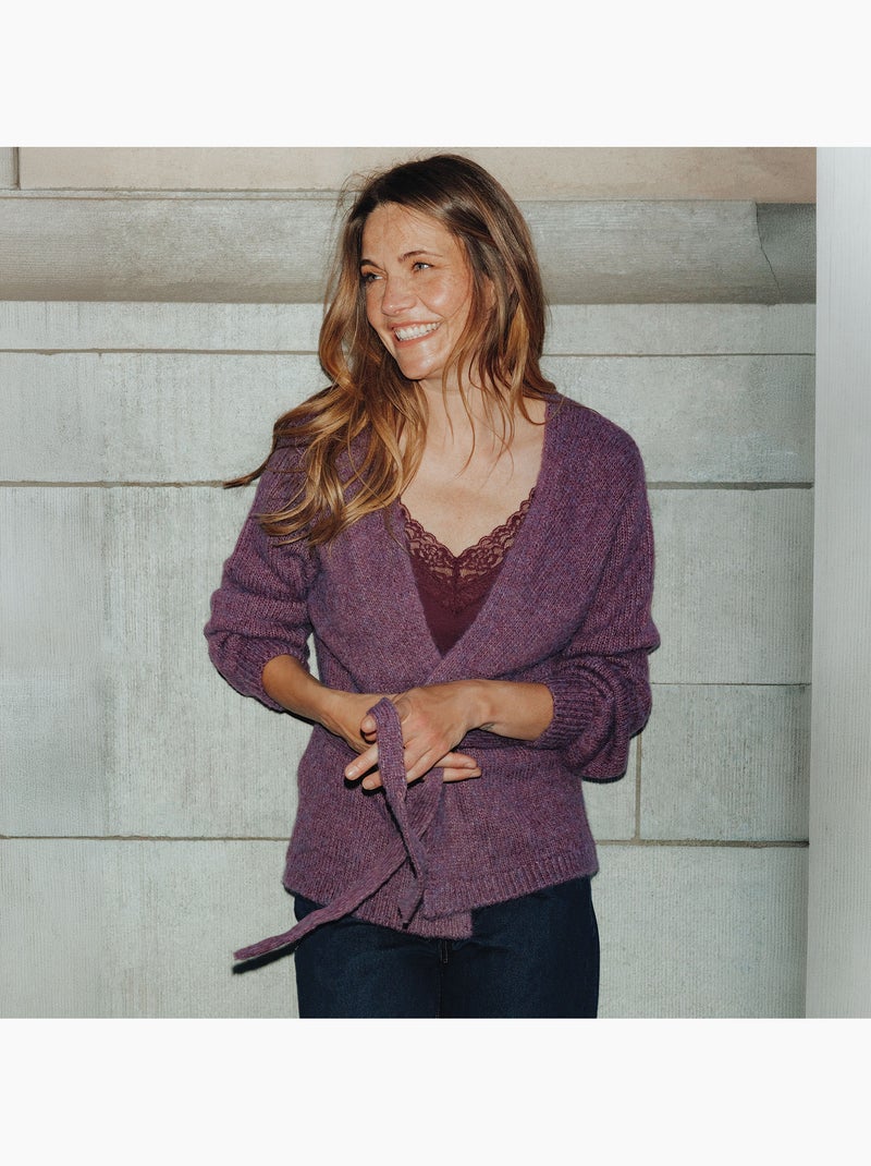 Gilet en tricot janais - rougegorge lingerie Bordeaux - Kiabi