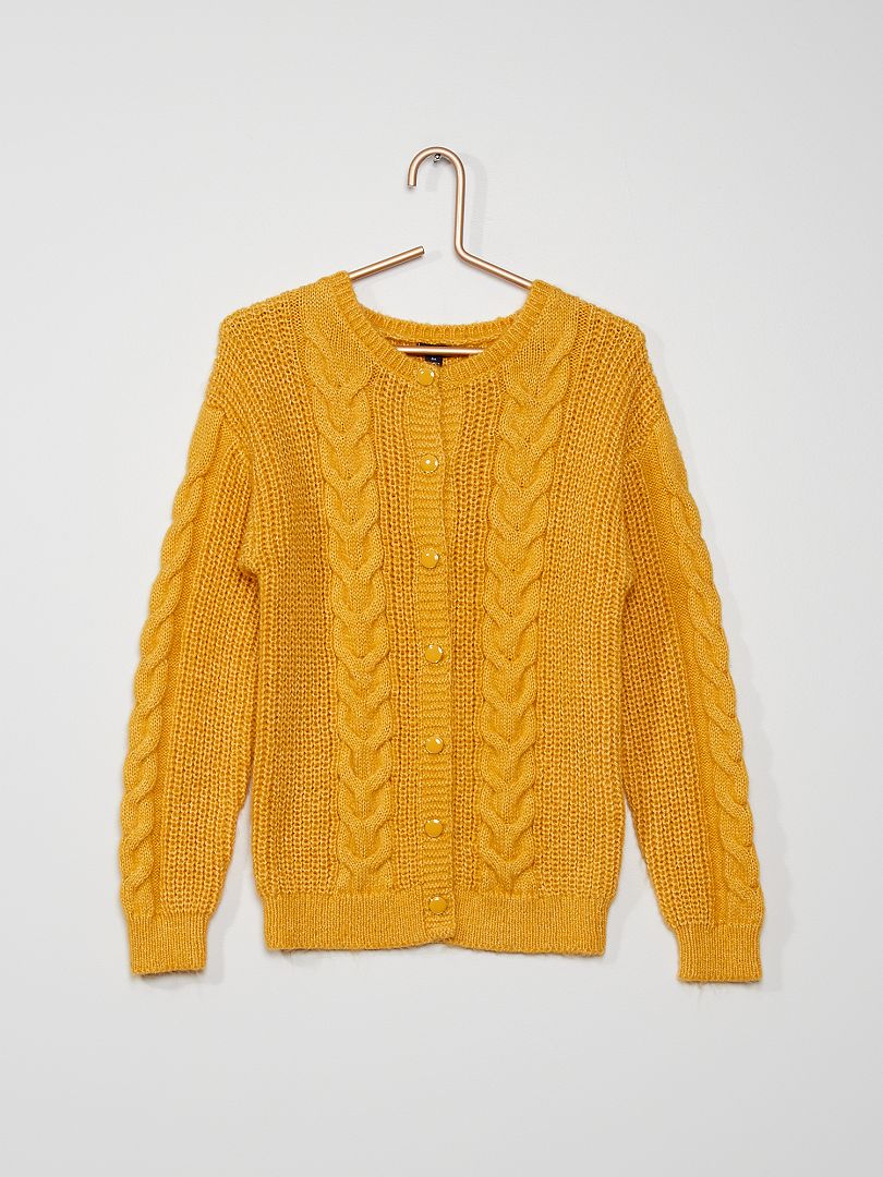 Gilet en tricot - jaune - Kiabi - 13.00€
