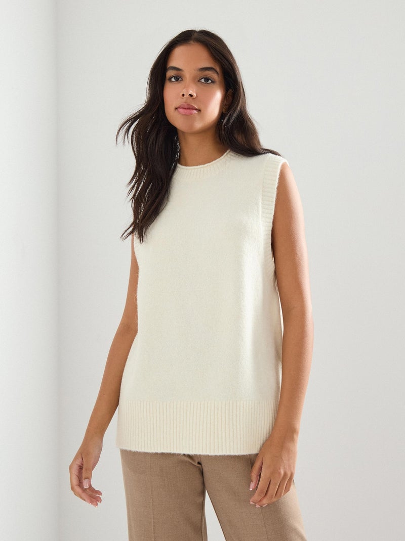 Gilet en tricot, MO Fashion Beige - Kiabi