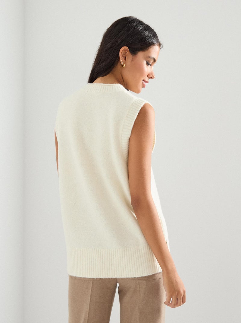 Gilet en tricot, MO Fashion Beige - Kiabi