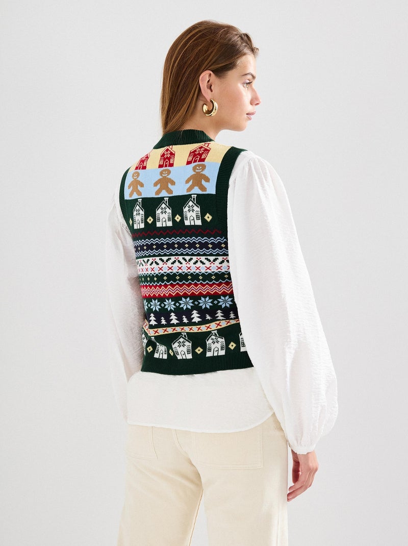 Gilet en tricot, MO Fashion Vert - Kiabi