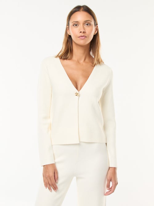 Gilet en tricot ottoman - Kiabi