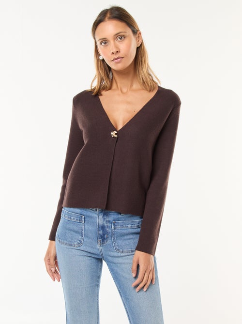 Gilet en tricot ottoman - Kiabi