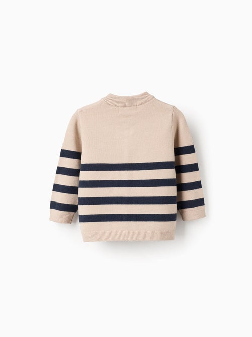 Gilet en Tricot Rayé - Kiabi