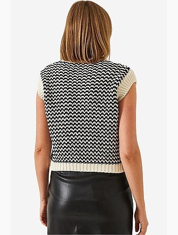 Gilet en tricot rayé lucci