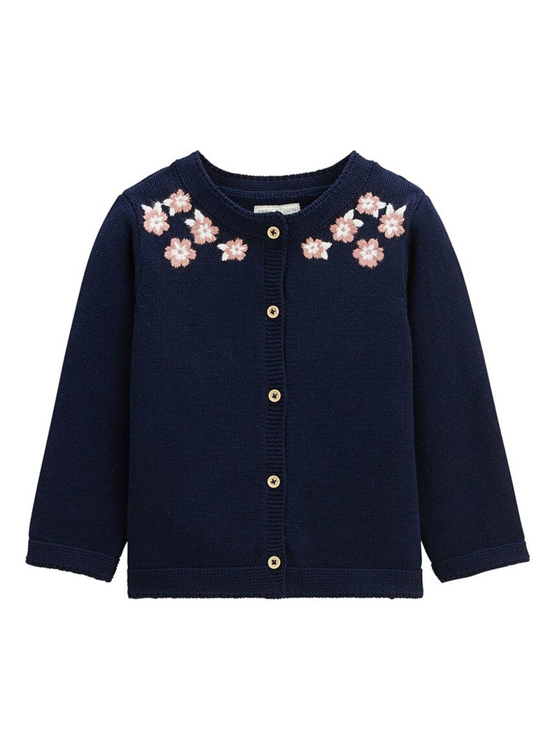 Gilet enfant en tricot Céleste Bleu - Kiabi