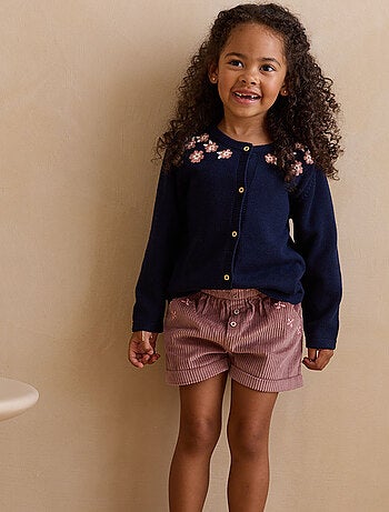 Gilet enfant en tricot C?leste