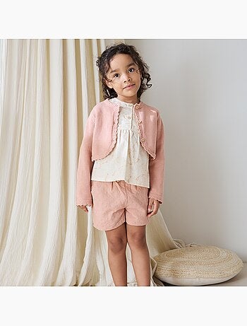 Gilet enfant en tricot Poésie d'été