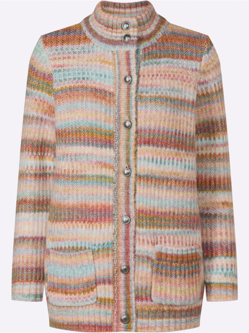 Gilet Entretien Facile - Taille Standard - Witt Marron/Rose - Kiabi