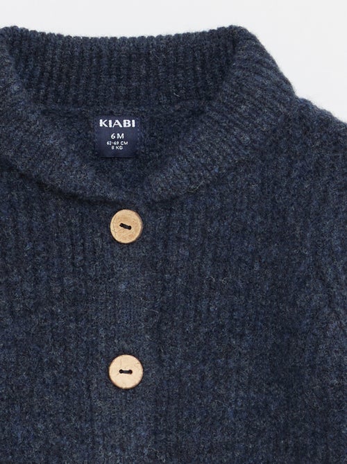 Gilet épais à col châle - Kiabi