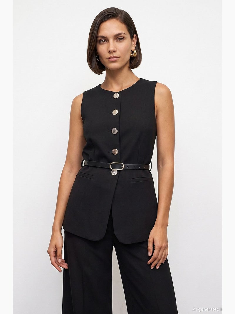 Gilet femme dilvin Noir - Kiabi