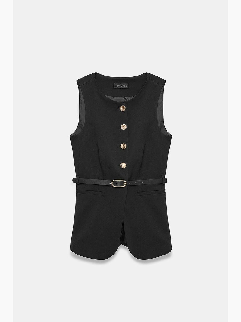Gilet femme dilvin Noir - Kiabi
