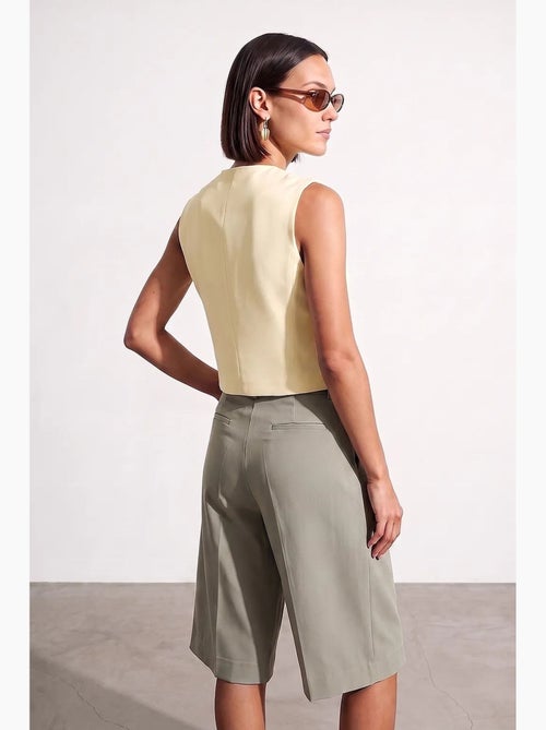 Gilet femme en crêpe tissé dilvin - Kiabi Gilet femme en crêpe tissé dilvin - Kiabi